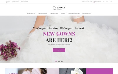 Hedday- Esküvőre reagáló sablon PrestaShop téma