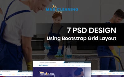 Max Cleaning - Cleaning Services PSD Template