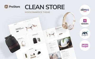 ProStore - Elementor ile WooCommerce için temiz mağaza şablonu