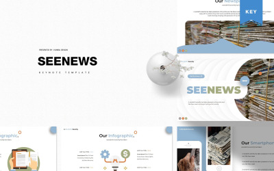 Seenews - шаблон Keynote