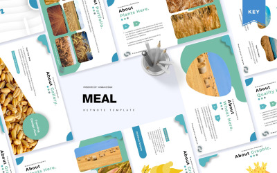 膳食演示-主题演讲模板