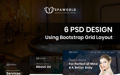 Spaworld-美容水疗PSD模板