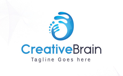 Шаблон логотипа CreativeBrain