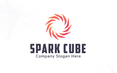 Spark Cube Logo Şablonu