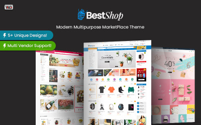 BestShop - Több szolgáltató MarketPlace WooCommerce WordPress téma