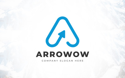 Creatief merk Letter A Arrow Logo Design