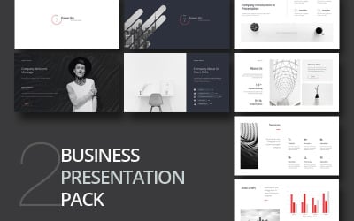 2 Очистіть шаблон презентації для бізнесу PowerPoint