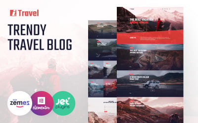 ITravel - Seyahat Blogu WordPress Elementor Teması