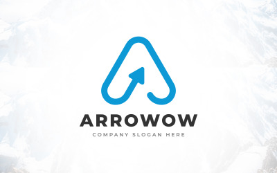Kreativní Značka Písmeno A Arrow Logo Design