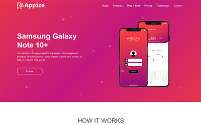 Appize - App Landing Page Template