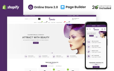 Beauty Cosmetics Store Shopify Teması