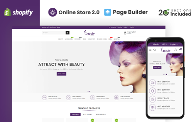Beauty Cosmetics Store Shopify Theme