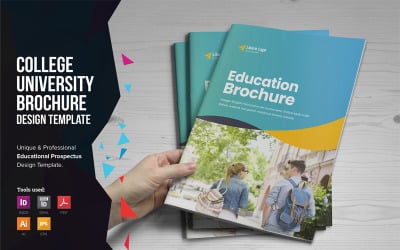 Edupack - Broschyr om utbildningsprospekt - mall för företagsidentitet