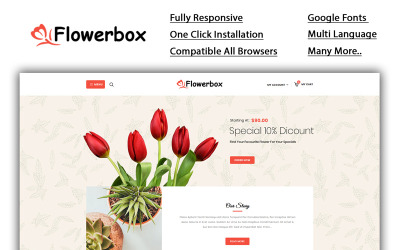 Flowerbox - Plantilla OpenCart de la tienda online