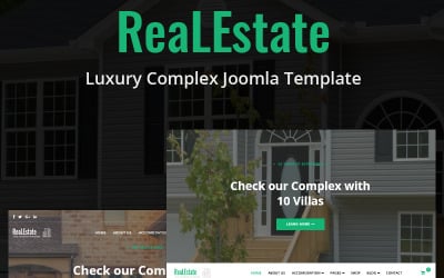 Ingatlan - Luxus komplex Joomla 5 sablon