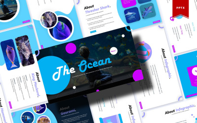 O Oceano | Modelo do PowerPoint