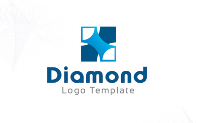 Plantilla de logotipo de diamante