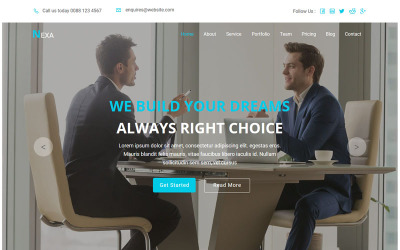 Responsive Nexa - One Page Parallax Muse #85909