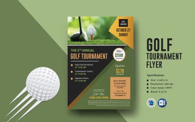 Sistec Golf Tournament Flyer - Vállalati-azonosság sablon