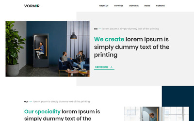 Vormir - Szablon HTML witryny agencji Szablon strony internetowej