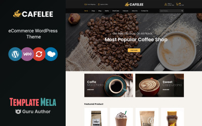 Cafelee - Élelmiszer- és éttermi bolt WooCommerce téma
