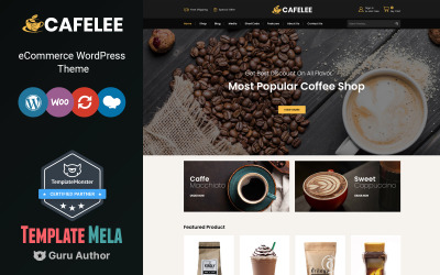 Cafelee - Élelmiszer- és éttermi bolt WooCommerce téma