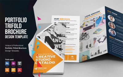 Notio - Portfolio Trifold Brochure Design - Mall för företagsidentitet