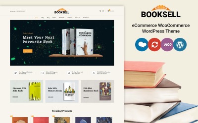 Booksell - Тема магазину книг та канцелярських товарів WooCommerce