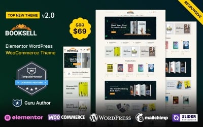 Booksell - Tema WooCommerce de livros e papelaria