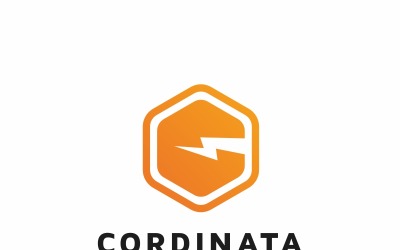 Cordinata-C Letter Hexagon Logo Template
