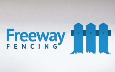 Modelo de logotipo para construção e segurança de cercas em rodovias