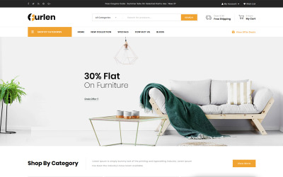 Furlen - Modelo OpenCart de Loja de Decoração de Casa