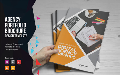 Notio - Digitális ügynökségi portfólió brosúra - Vállalati-azonosság sablon