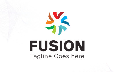 Plantilla de logotipo Fusion