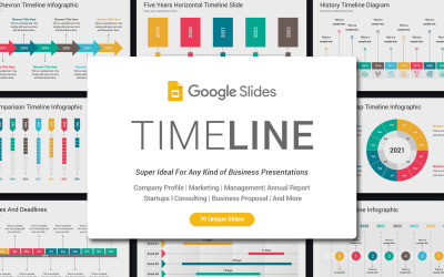 Premium Timeline Google Slides #86138