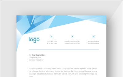 Abstract Letterhead - Corporate Identity Template