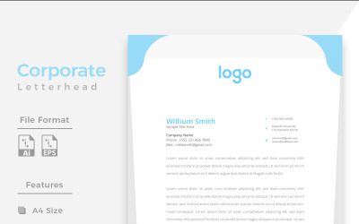 Design Pro Creative Letterhead - Vorlage für Unternehmensidentität