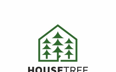 Huis boom Logo sjabloon