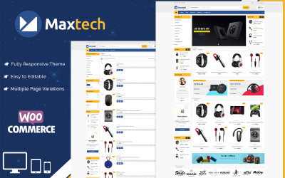 Responsywny motyw WooCommerce Maxtech - Multipurpose Electronics Store #86313