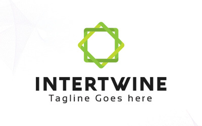 Шаблон логотипа Intertwine