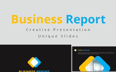 Szablon raportu biznesowego PowerPoint