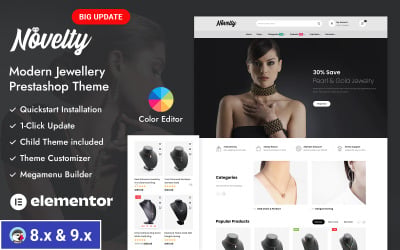 Novelty - Jewelry Store PrestaShop Responsive Theme