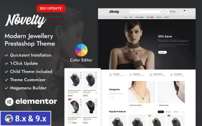 Novità - Tema reattivo di PrestaShop per gioielleria