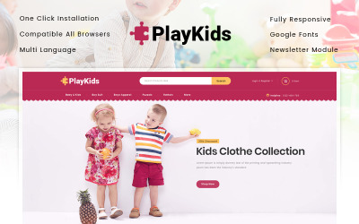 "Playkids - Kids Store" thème OpenCart adaptatif #86400