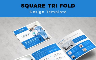 Gibson Medical Square Trifold Brochure - Corporate Identity Template