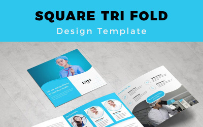 Muskwa Medical Square Tri fold Brochure - Corporate Identity Template