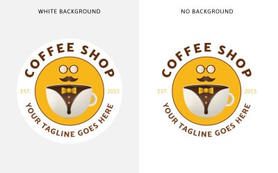 Coffeeshop Logo sjabloon