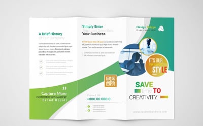 Nimba Simple Tri-fold Brochure - Corporate Identity Template