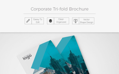Pikivolei Tri-fold Brochure - Corporate Identity Template