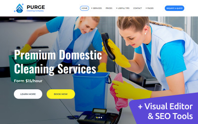 Purge - Cleaning Company Moto CMS 3-mall #86631